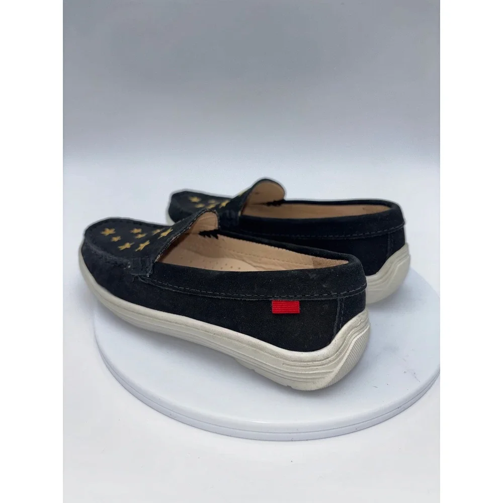 MARC JOSEPH New York Kids Suede Loafer Shoe‎ Black Star Leather 12 Toddler - Picture 4 of 8